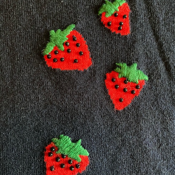 Talbots Petite Sweater with Fruit Motif - Picture 7 of 10